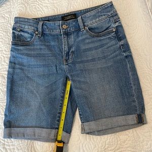Talbots Boyfriend Medium Wash Denim Shorts, Size 2